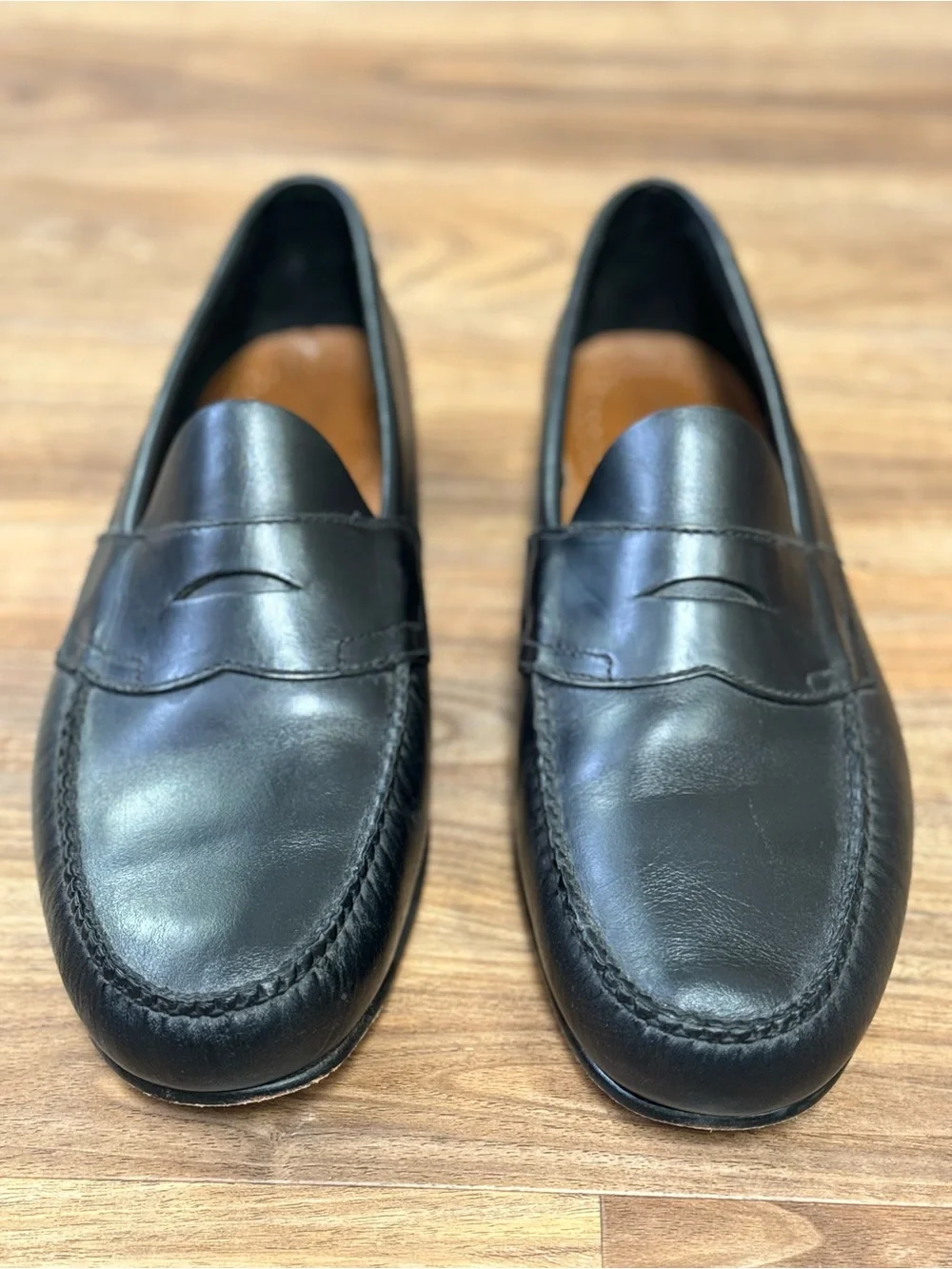 G.H. Bass & Co. Weejuns Men’s Penny Loafers Black Leather Size 12